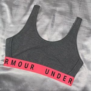 Grey and Pink Under Armour sport bra